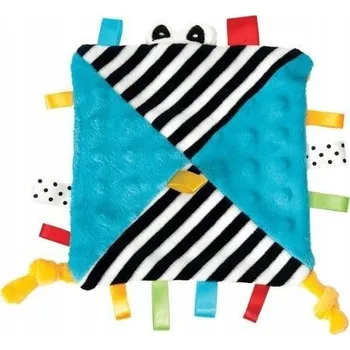 Hračka pro nejmenší Uspávací hračka Mom's Care kontrastní šustící plyšový mazlíček přítulníček modrý