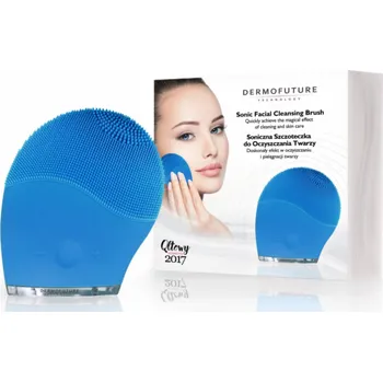 Masážní přístroj Dermofuture Technology Sonický čisticí kartáček na obličej modrý (634403)