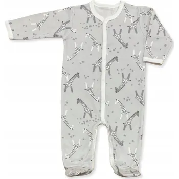 Kojenecký overall OVERAL overal na spaní, celopropínací 68, kojenecké pyžamo - žirafy