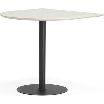 Jídelní stůl Barový stůl METRIC, půloblouk, 1000x1000x900 mm, černá/jasan