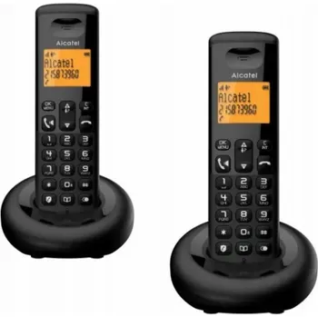 Stolní telefon Alcatel E260 DUO ČERNÝ - DECT TELEFON