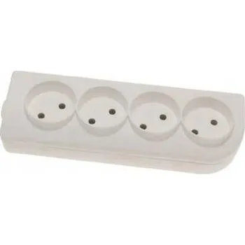 Elektrická zásuvka Elektrická Zásuvka rozbočka Elgotech bílá