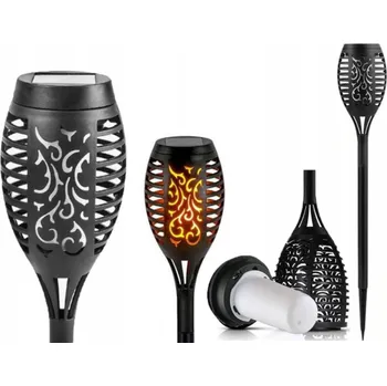 Venkovní osvětlení Zápichová zahradní lampa - solární pochodeň - efekt plamene - 4 KUSY