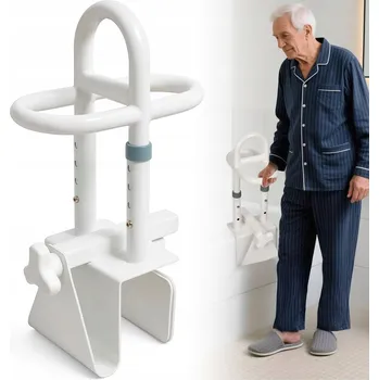 Koupelnové sedátko KOUPELNOVÉ DRŽADLO DO VANY PRO SENIORY 150KG, NASTAVITELNÁ VÝŠKA/ŠÍŘKA
