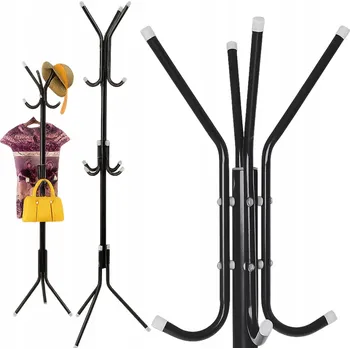 Věšák Stojanový věšák na oblečení, bundy, podlahový, loftový styl, 175 cm