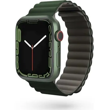 Elektronika Epico Watch Strap Magnetic pro Apple Watch 42/44/45/49 mm šedá/zelená