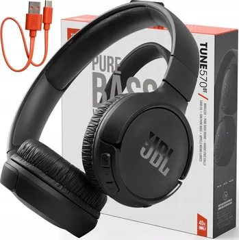 Sluchátka SLUCHÁTKA JBL VÝKONNÁ BEZDRÁTOVÁ NÁUŠNÍ BLUETOOTH ČERNÁ UNIVERZÁLNÍ