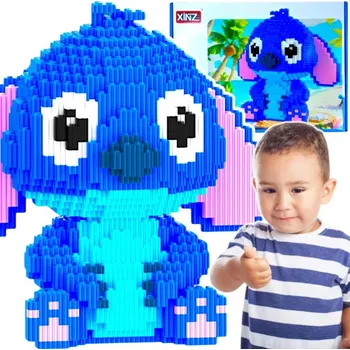 ostatní stavebnice Sada kostek Stich Lilo a Stitch Stavebnice pro stavění Figurka 3400 dílů