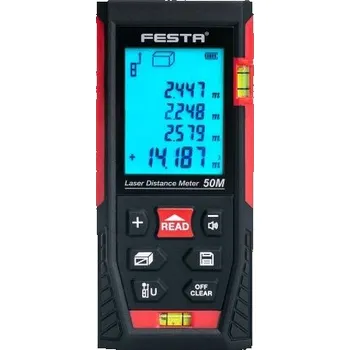 Měřící laser LASEROVÝ DÁLKOMĚR ZNAČKOVÝ SE ZÁRUKOU 50m MĚŘIČ VZDÁLENOSTI