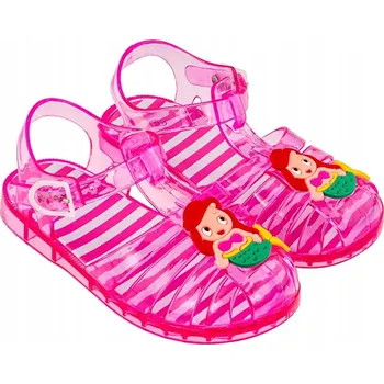 Dívčí sandály Dětské sandály Syrenka růžové BBS SHOES, velikost 21