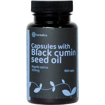 Přírodní produkt Herbatica Olej ze semen černého kmínu 300 mg 100 cps.