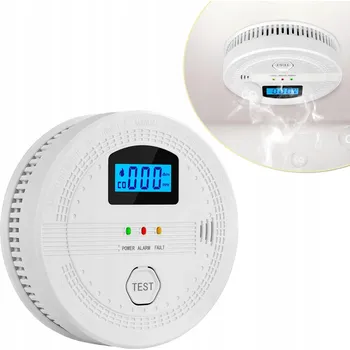 Zabezpečovací technika DETEKTOR OXIDU UHELNATÉHO SENZOR PLYNU BEZDRÁTOVÝ LCD ALARM