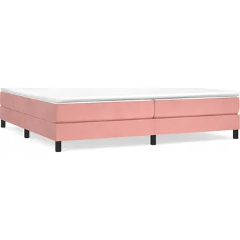 Postel Rám postele sametový růžový 203 x 200 x 25 cm