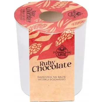 Svíčka VOŇAVÁ SÓJOVÁ SVÍČKA BÍLÁ 130ml RUBY CHOCOLATE PAVONCELLA