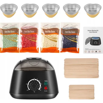 Ohřívač Vosku + tvrdý Vosk 400 g + 20 tyčinek Depilační sada