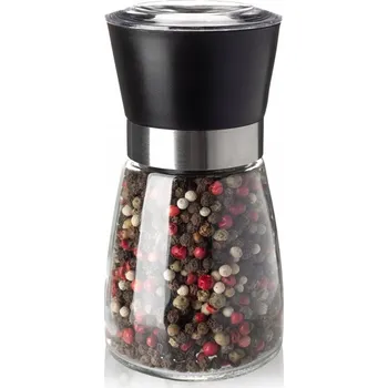 Kuchyňský mlýnek RUČNÍ SKLENĚNÝ MLÝNEK DO KUCHYNĚ NA PEPŘ SŮL KOŘENÍ KERAMICKÝ