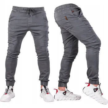 Pánské kalhoty VEL. 29 Pánské tepláky joggery PREMIUM ŠEDÉ RISADE