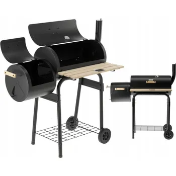 Gril na dřevěné uhlí Lund 60 x 30 cm