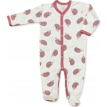 Kojenecký overall OVERAL overal na spaní, celopropínací 110, pyžamo pro holčičku, ježci, růžová