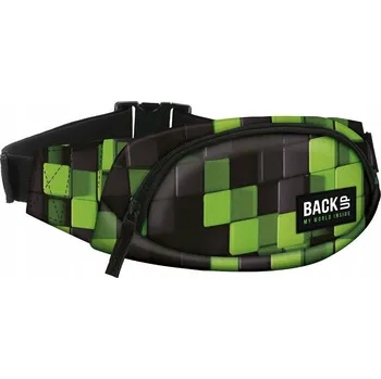 Outdoorové zavazadlo Dětská ledvinka Derform černá/zelená, 1 komora, 2 kapsy, 22x12x4 cm