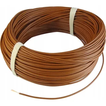 elektrický kabel Instalační vodič lanko LGY 0,35mm2 500V hnědý (cívka 100m)