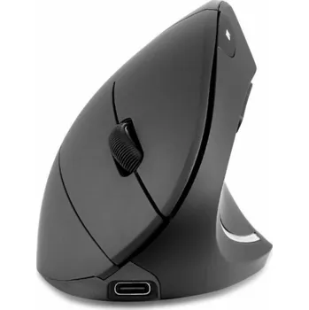 Myš Perixx Bezdrátová myš PERIMICE-713R, optická, vertikální, černá, dobíjecí, indukční