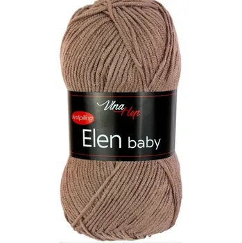 Galanterie Vlna-Hep Příze Elen Baby 4223 hnědá