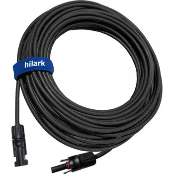 Napájecí kabel PRODLUŽOVACÍ KABEL SOLÁRNÍ FOTOVOLTAICKÝ ČERNÝ MC4 PRO PANELY 1x6mm 1m