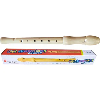 Dřevěná hračka Dřevěná Zobcová Flétna Školní 8 otvorů + Pouzdro
