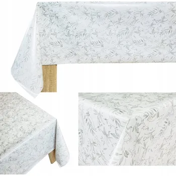 ubrus Ubrus Odolný Proti Skvrnám Dekorativní Voskované Plátno na Stůl Vzor Šedé Větvičky 140cm x 10m