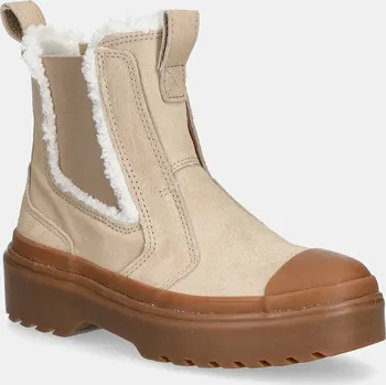 Oblečení a móda Dětské semišové kotníkové boty Converse CHUCK TAYLOR AS CHELSEA LUGGED A09257C béžová 80X, EUR 37