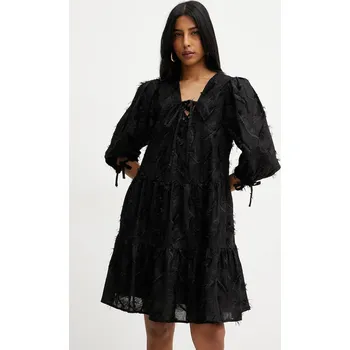 Dámské šaty Bavlněné šaty Silvian Heach MICAUTI GPP25333VE černá 99X, vel. 38