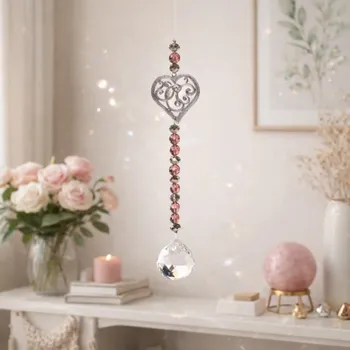 Feng Shui lapač sluneční energie křišťálová koule -Srdce