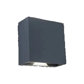 Venkovní osvětlení Venkovní nástěnné svítidlo Lutec šedé, integrovaný LED zdroj 13 W