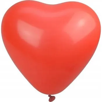 Balónek Balónek plný lásky červené srdce velký 28cm 5 ks