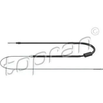 Brzdový systém Tažné lanko, parkovací brzda TOPRAN 700 925