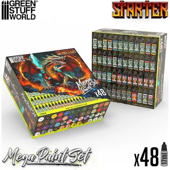 Speciální výtvarná barva Green Stuff World Starter Mega Paint Set (Green Stuff World)