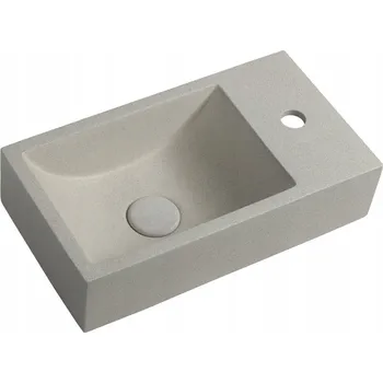 Nástěnné umyvadlo obdélníkové Sapho Small 40 cm béžové