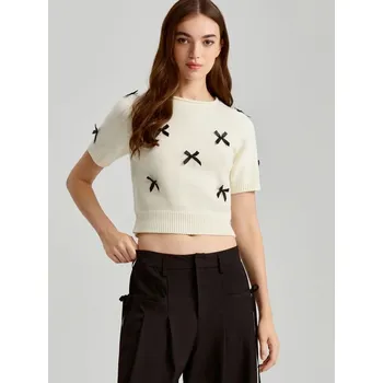 Dámský svetr Zkrácený svetr - XS - House - krémový - 491BX-01X