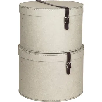 Úložný box Sada úložných boxů Bigso Box of Sweden Rut (2-pack) 5482C5549LEA648 béžová 80X
