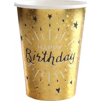 Sklenice Santex Kelímky k narozeninám 250 ml 10 kusů