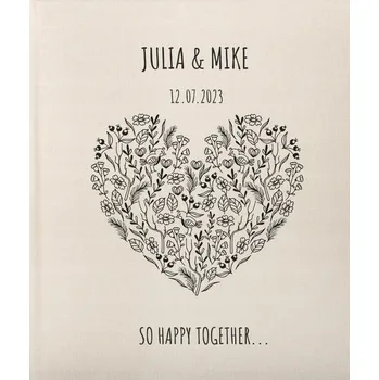 Fotoalbum Fotoalbum na 20 listů DÁREK SVATBA VÝROČÍ Potisk Personalizace