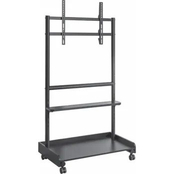 Televizní držák Techly Mobilní TV stojan TV vozík Techly pro LED/LCD TV 50”-86” 2 AV police (ICA-TR701)