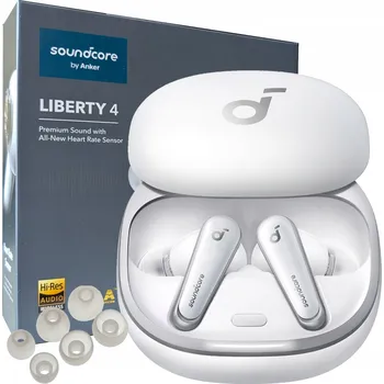 Sluchátka Bezdrátová sluchátka do uší Soundcore Liberty 4 Bílá
