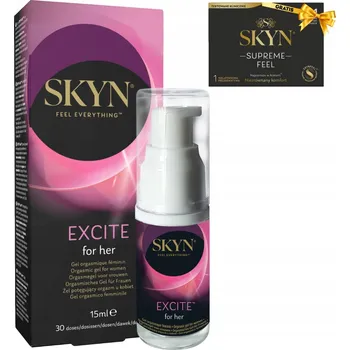 Lubrikační gel Skyn Intimní Gel Lubrikační Gel Excite Gel for Her 15ml + Dárek