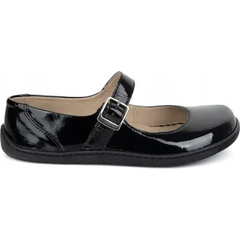 Dámské baleríny Barefoot baleríny dámské Olivier 1286 kožené s přezkou černé velikost 41