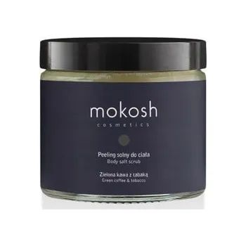 Masážní přístroj Mokosh solný tělový peeling Zelená káva s tabákem 300g