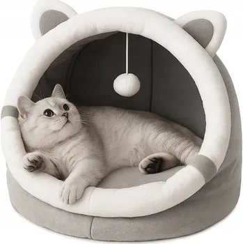 Pelíšek pro psa Plyšový pelíšek pro kočky domečku, teplý měkký polštář do psí potah