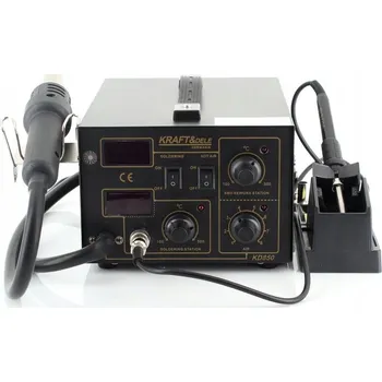 Svářečka SVÁŘEČKA PISTOLE NA PLASTY S HORKOVZDUŠNOU PÁJKOU, 4 TRYSKY, LED, 60W