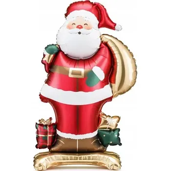 Balónek Fóliový balónek "Stojící Santa Claus", PartyDeco, 106 cm, SHP